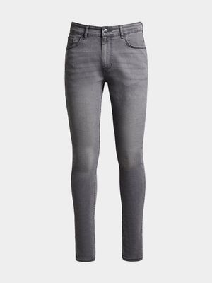 Men's Light Grey Skinny Jeans