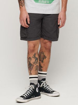 Men's Superdry Black Parachute Light Shorts