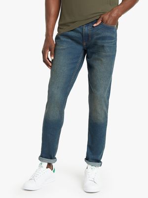 Men's Mid Blue Skinny Jeans