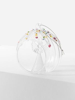 Angel Glass Bauble Colour 11cm