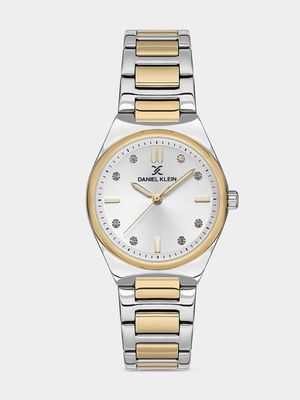 Daniel Klein Gold & Silver Plated Two-Tone Bracelet Watch