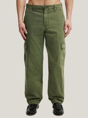 Men's Cotton On Green Tactical Cargo Pants