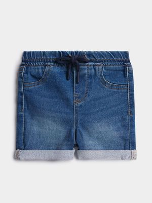 Jet Toddler Boys Medium Blue Denim Shorts