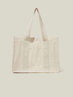 Women's Cotton On Beige The Stand By Tote Bag