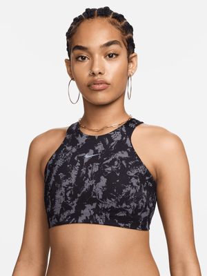 Womens Nike Alate Curve All Over Print Black Sports Bra