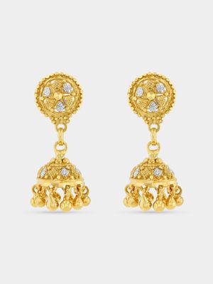 Yellow Gold Jumki Drop Earrings