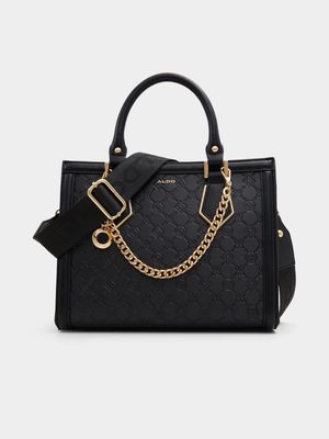 Women's Aldo Mondiane Black Satchel Handbag