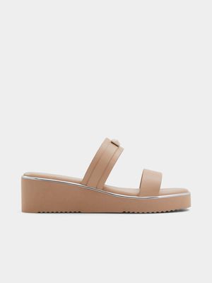 Women's Aldo Fourth Bone Wedge Sandals