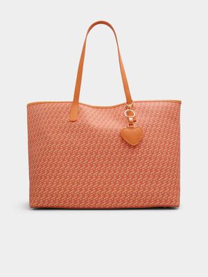 Women's Call It Spring Lookout Orange Tote Handbag