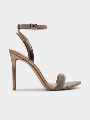 Women's Aldo Perlea Bronze Heeled Sandals