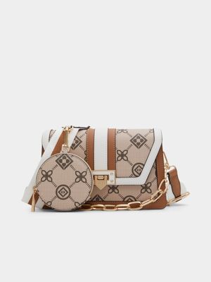 Women's Aldo Travelly Brown Overflow CrossBody Han