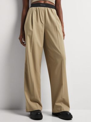 Y&G Wide Leg Boxer Waistband Pants