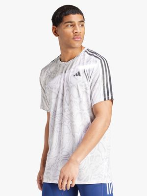 Mens adidas Aeroready White Tee