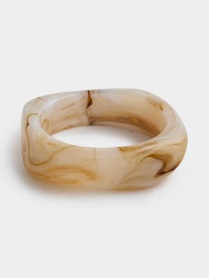 Marble Resin Chunky Bangle