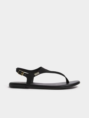 Womens Puma Stylecat Sleek Nubuck Black Sandals