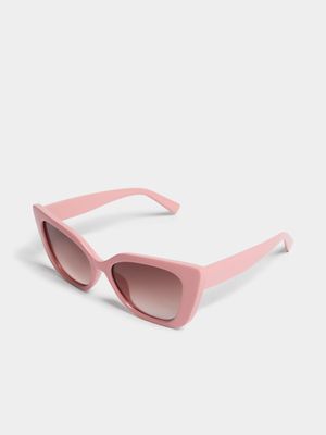 Pink Cat-Eye Sunglasses