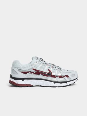 Nike Men's P-6000 Platinum/Red Sneaker