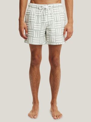 Men's Cotton On Green Stretch Swim Shorts