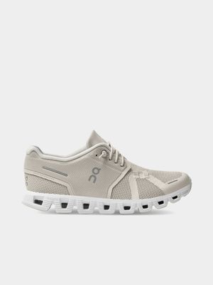 Women's On Running Cloud 5 Pearl/White Running Shoes