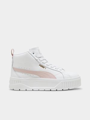 Women's Puma Karmen II Mid White/Mauve Mist Sneakers