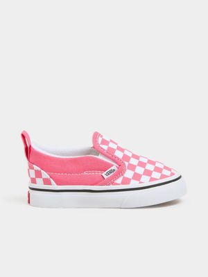 Vans Toddler Slip-On Pink/White Sneaker