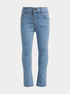 Older Girl's Light Wash Skinny Jeans