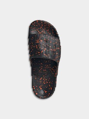 adidas Originals Men's Adilette 22 Black/Orange Slide