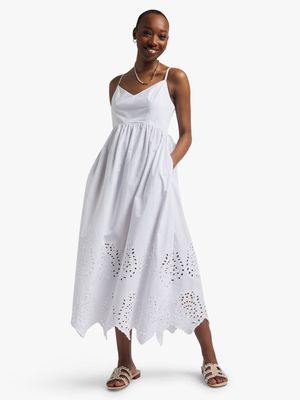 Embroidered Midi Sundress