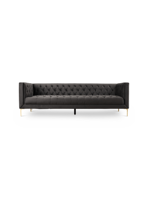 Carin 4 Seater Fibre Guard Velvet Couch