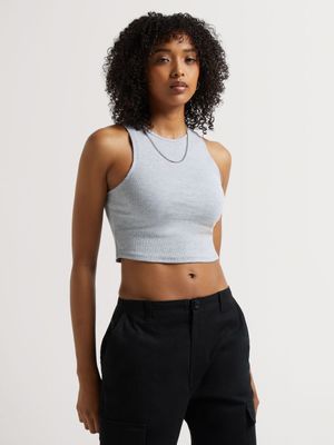 Y&G Layering Rib Crop Vest