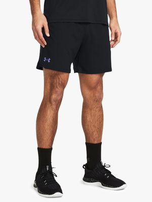 Mens Under Armour Vanish Woven 6 Inch Black Shorts