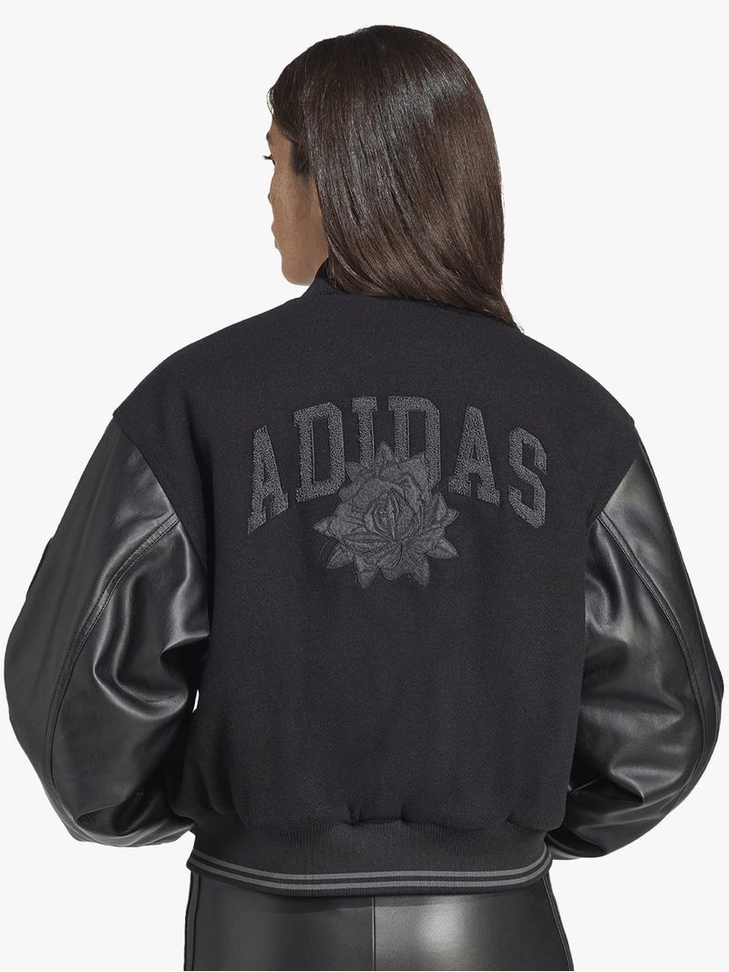 adidas Originals Women's Black Oversized Collegiate Jacket