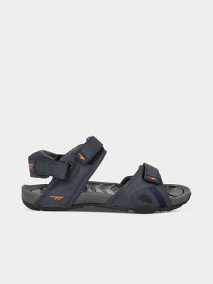 Mens Hi-Tec ULA Navy/Orange Sandals