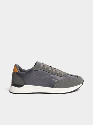 Jet Men's Grey Retro Sneakers