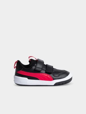 Toddlers Puma Multuflex Black/Red Sneaker