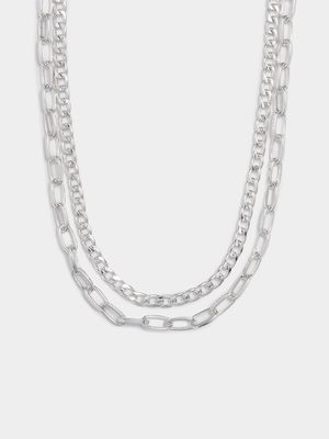 Women's Silver Chunky Necklace