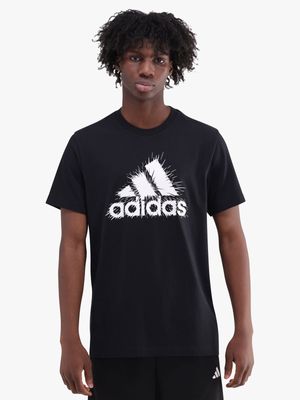 Mens adidas Black Tee