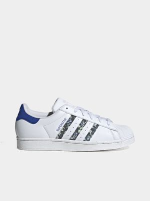 adidas Originals Women's Floral Metaverse Superstar White Sneaker