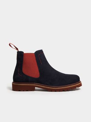 Men's Hi-Tec Expedition Chelsea Navy/Red Boot