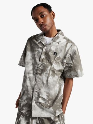 Converse Men's Resort Palms Button-DownMulticolour Shirt