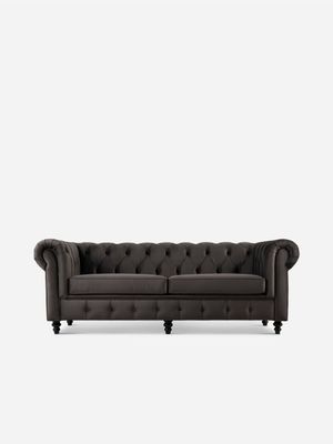 Madison 3 Seater Fibreguard Velvet Anthracite