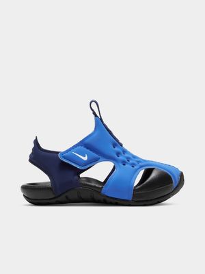 Junior Infant Nike Sunray Protect 2 Blue/Black Sandals