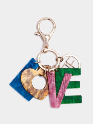 Resin Love Keychain