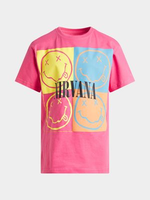 Jet Older Girls Coral Nirvana Oversize T-Shirt