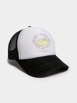 Men's Black Just Chillin' Trucker Cap