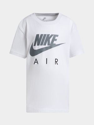 Nike Boys Kids Futura Air White T-shirt