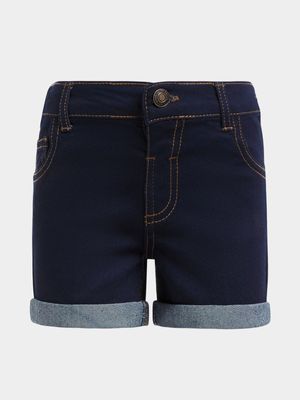 Jet Toddler Girls Dark Wash Denim Shorts