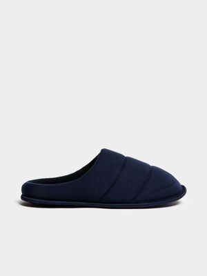 Jet Mens Navy Mule Slippers