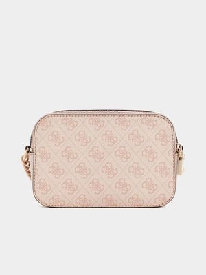 Women's Guess Pink Noreen Camera Crossbody Bag