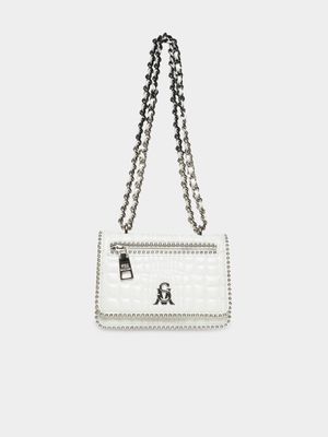 Women's Steve Madden White BIRENA Crossbody Bag